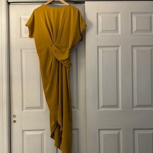 SHEIN Asymmetrical Mustard Dress